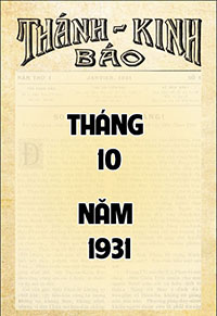 Bìa của Số 8 - Tháng 10 - 1931
