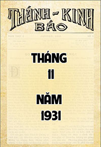 Bìa của Số 9 - Tháng 11 - 1931